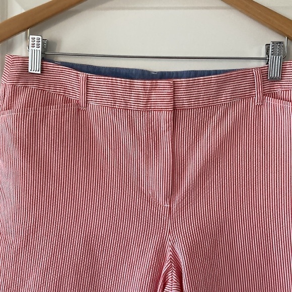 Talbots 10 crop pants red white - Picture 6 of 11